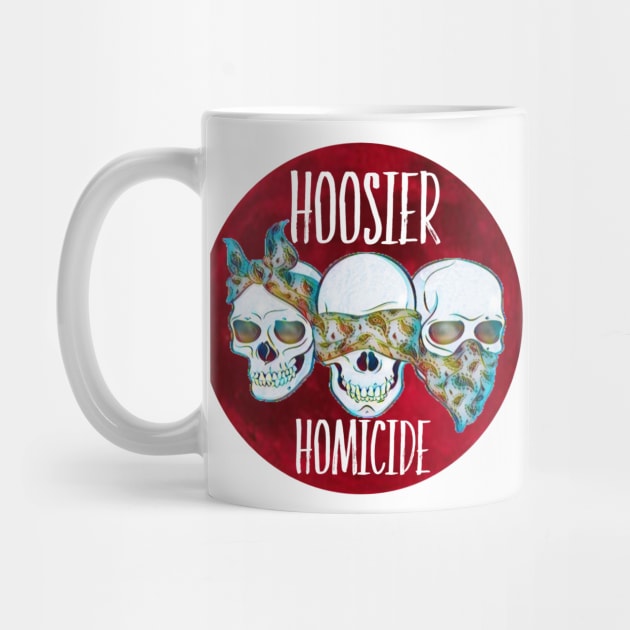 Hoosier Homicide Red Moon Skulls by Hoosierhomicide